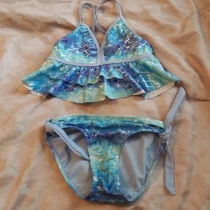 Justice mermaid bikini EUC